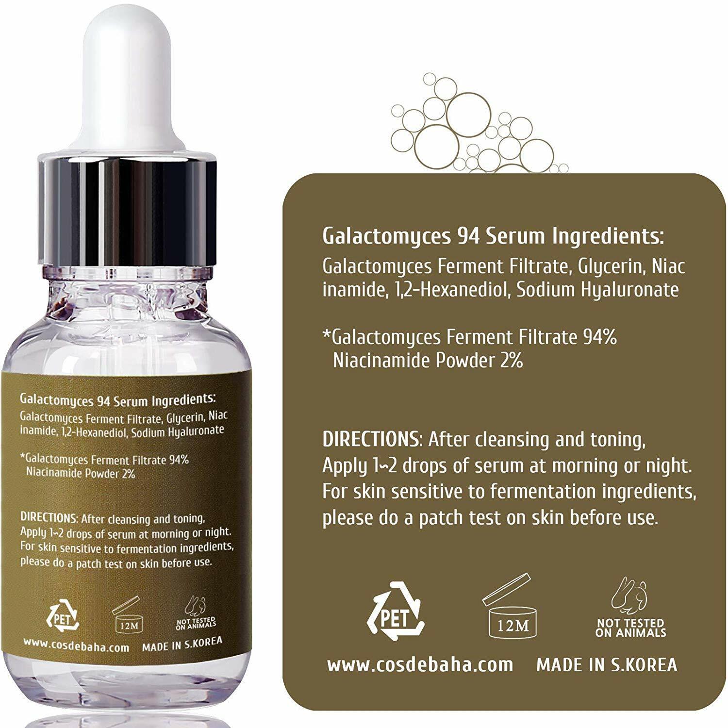 Сироватка для обличчя Cos De BAHA Galactomyces Serum 30 мл - фото 3