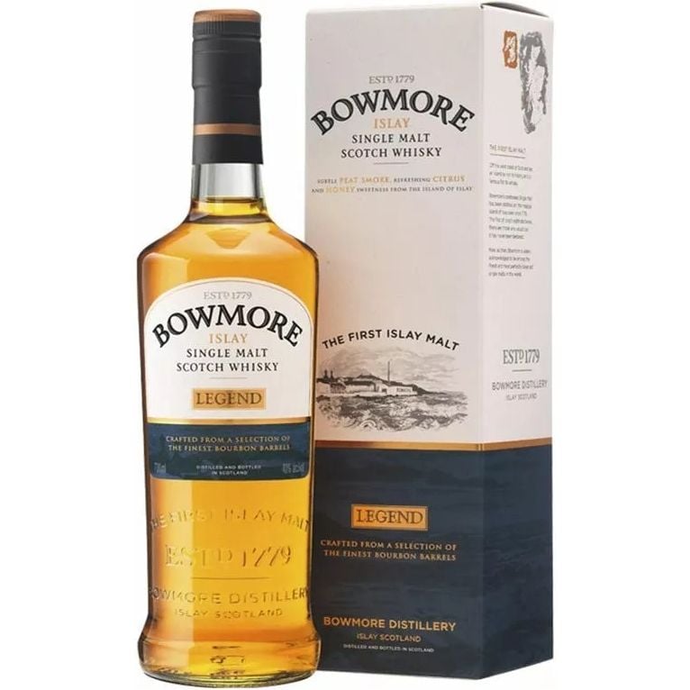 Виски Bowmore Legend Single Malt Scotch Whisky 40% 0.7 л в подарочной упаковке - фото 1