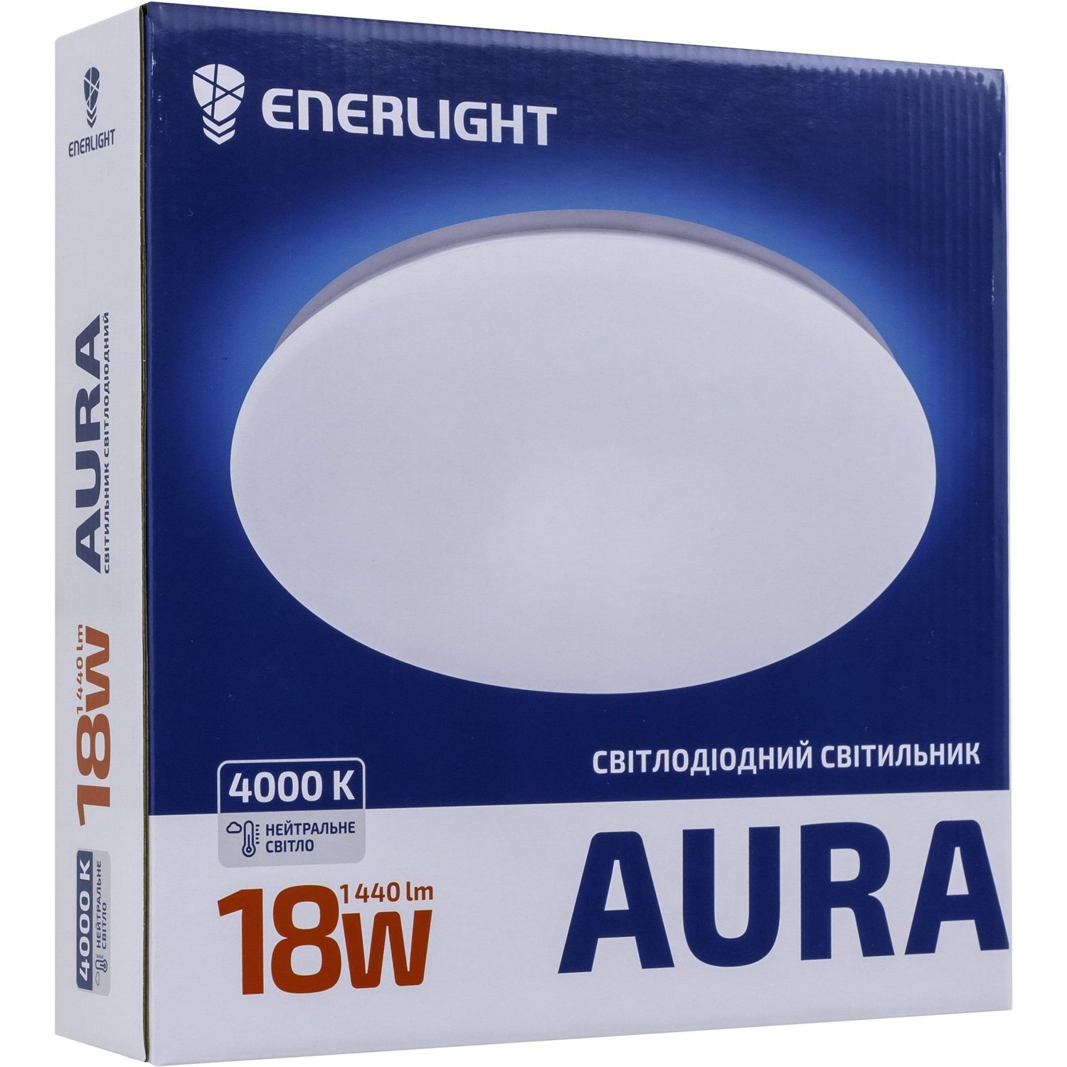 Светильник потолочный светодиодный Enerlight Aura, 18Вт, 4000К, 280х45 мм (AURA18SMD80N) - фото 1