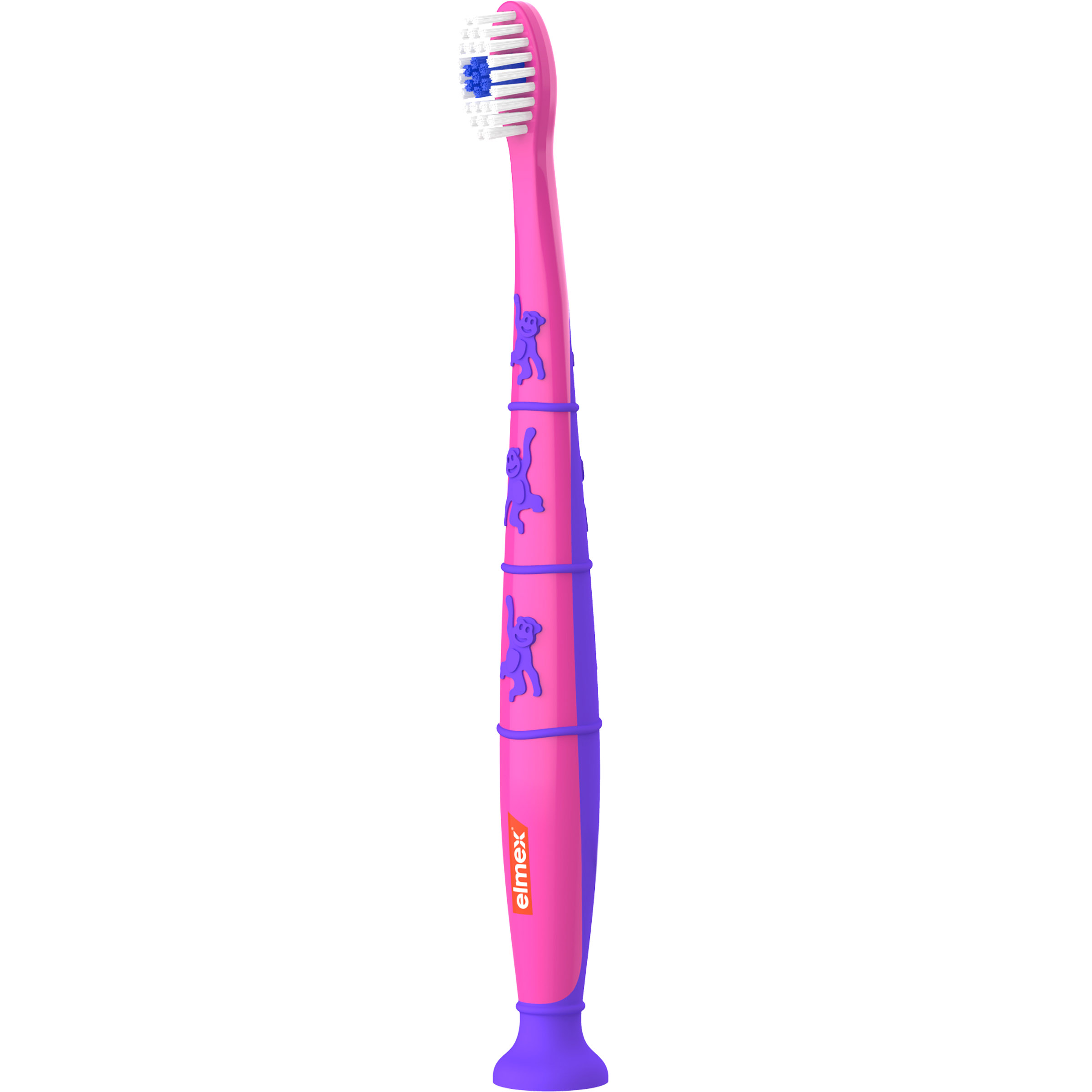 Зубная щетка Elmex для детей 3-6 лет мягкая розовая - фото 1