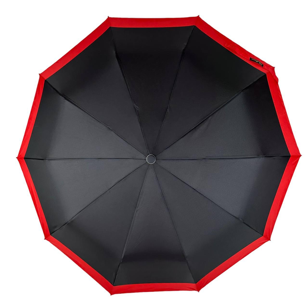 Женский складной зонтик полуавтомат Bellissima 101 см черный - фото 5