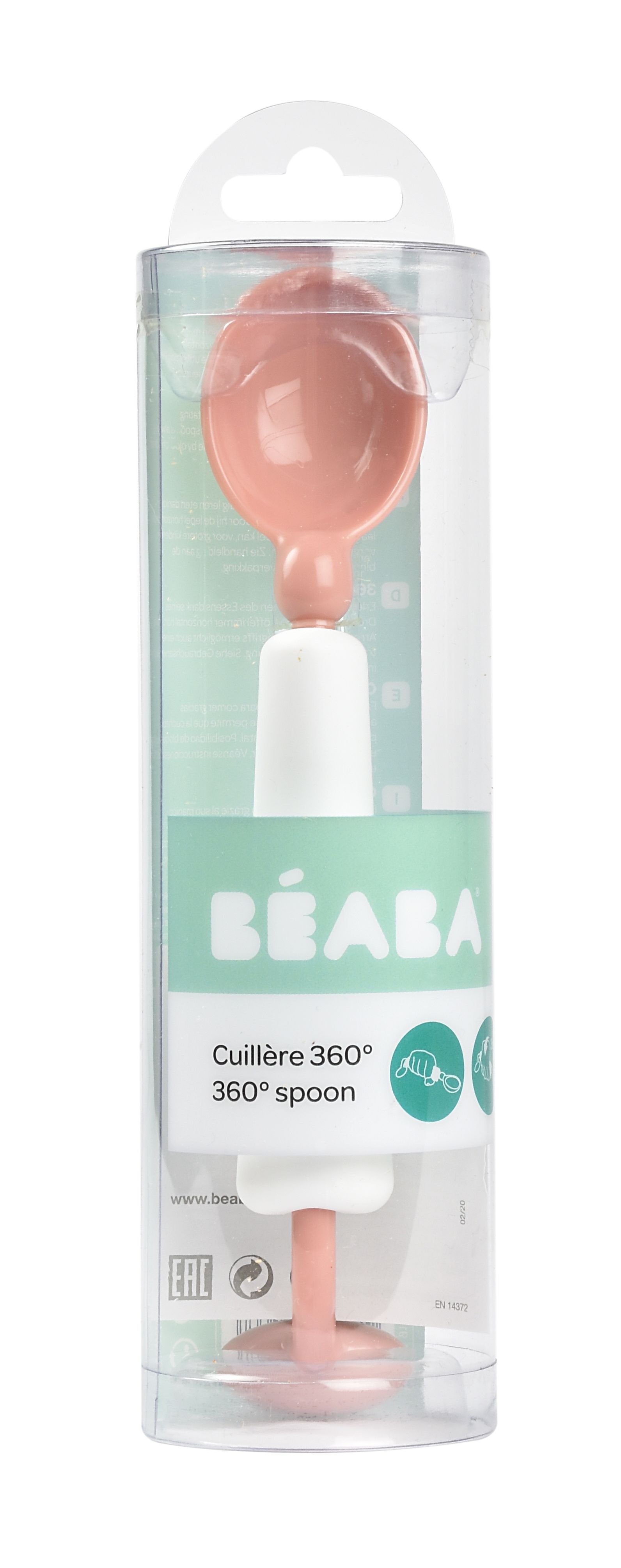 Навчальна ложка Beaba 360, рожевий (913493) - фото 1