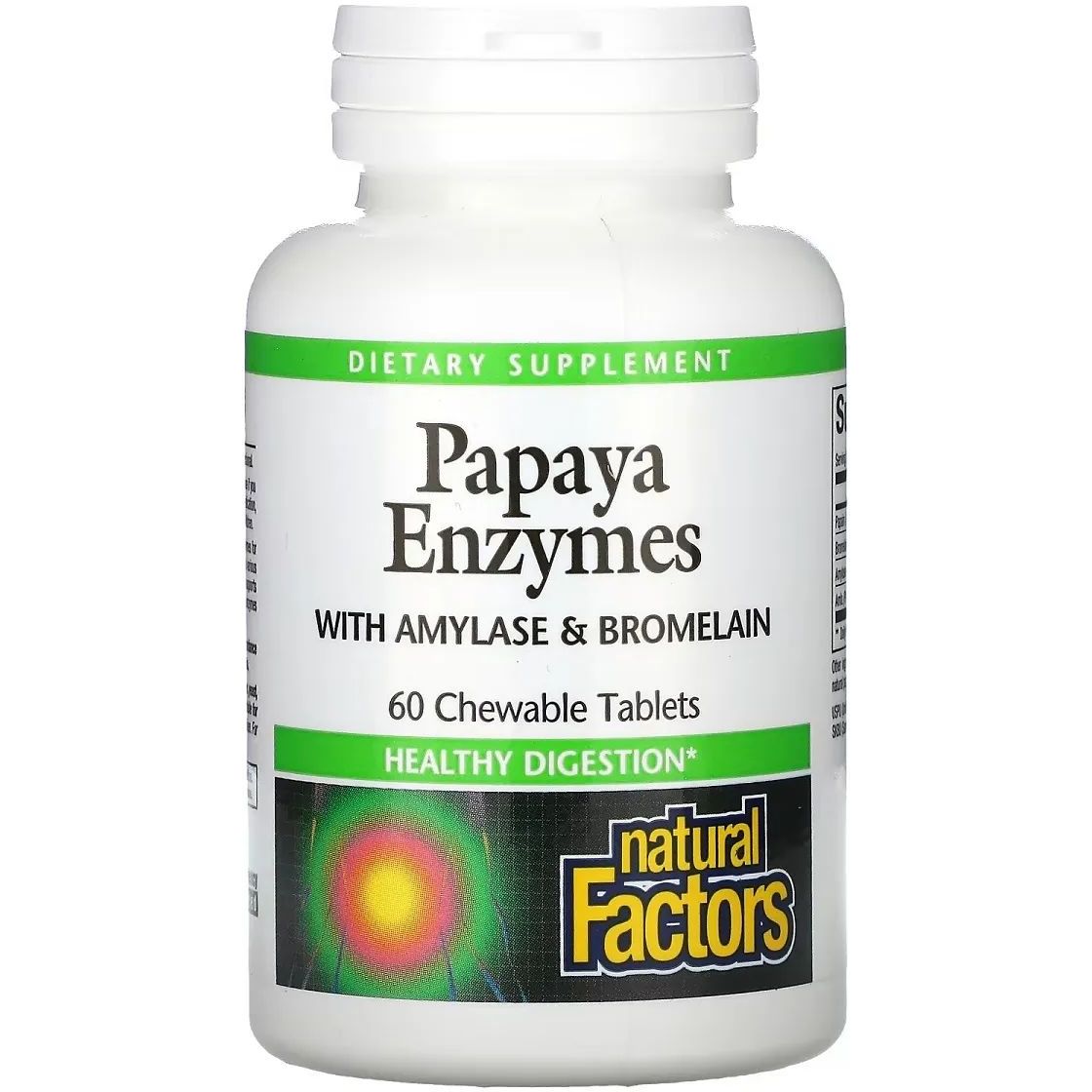 Энзимы Папайи Natural Factors Papaya Enzymes 60 таблеток - фото 1