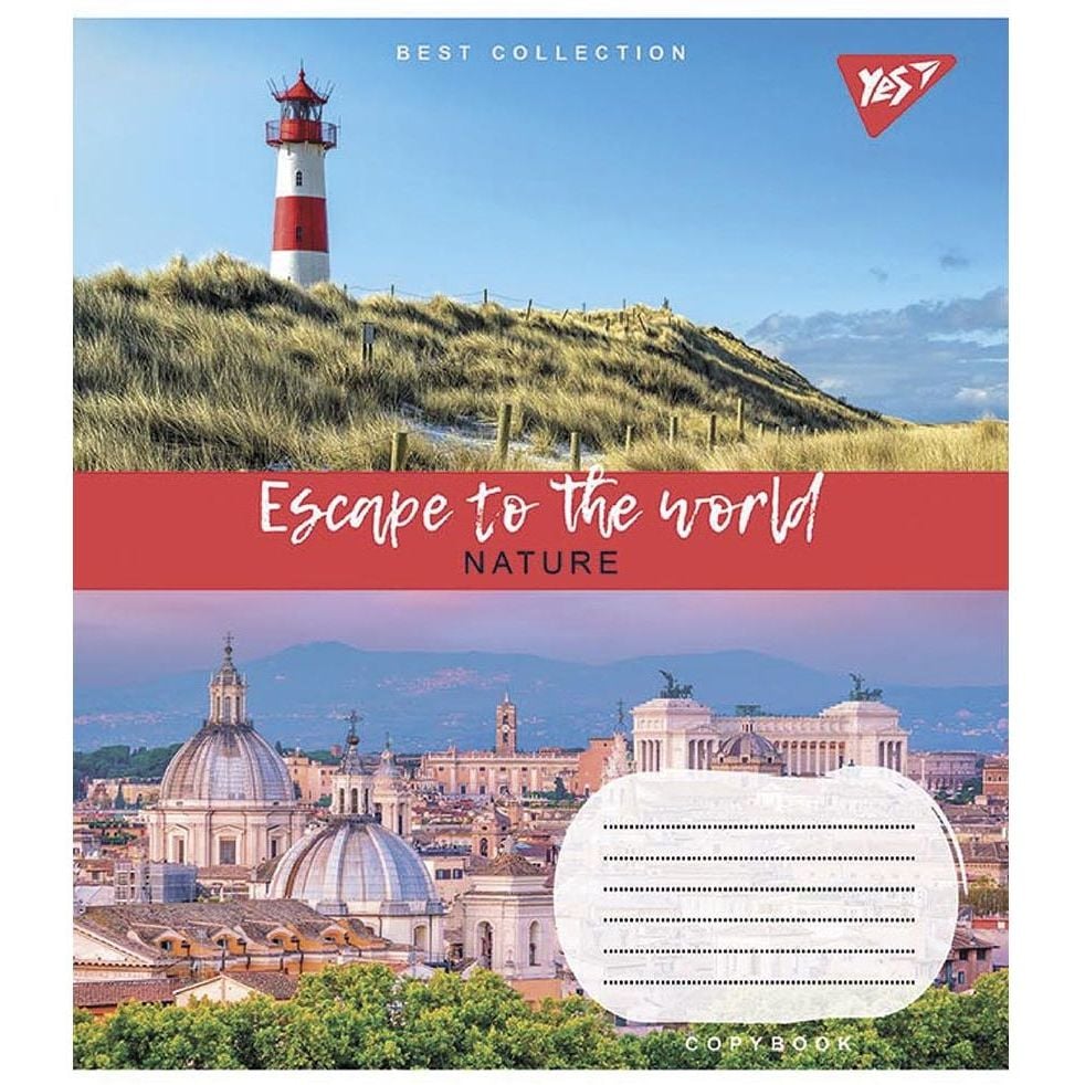 Набір зошитів загальних Yes Escape to the world, А5, в клітинку, 24 аркуша (766633) - фото 4