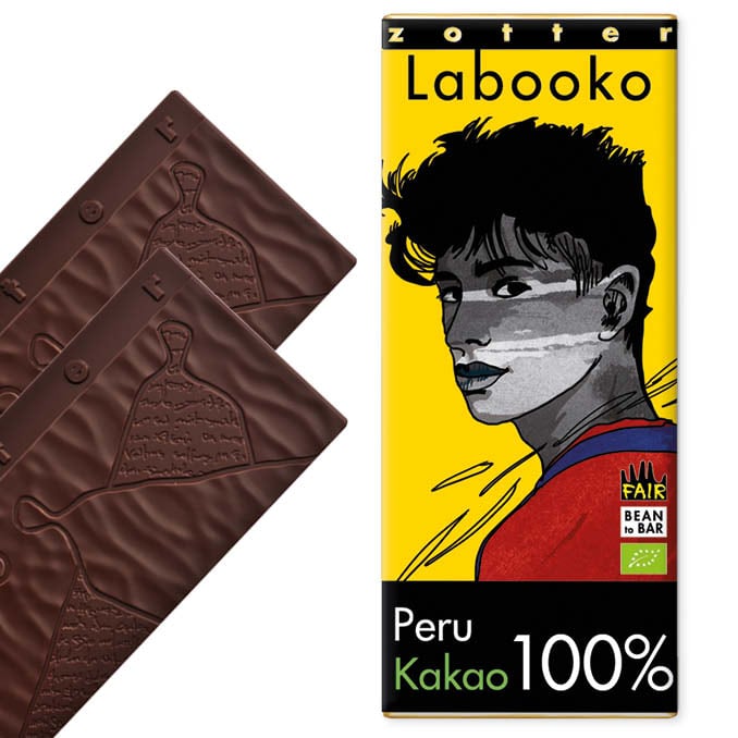 Шоколад чорний Zotter Labooko Peru 100% Dark Chocolate органічний 70 г (2 шт. х 35 г) - фото 3
