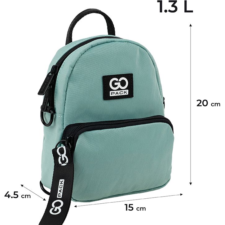 Мини рюкзак-сумка GoPack Education GO24-181XXS-2 мятный - фото 3