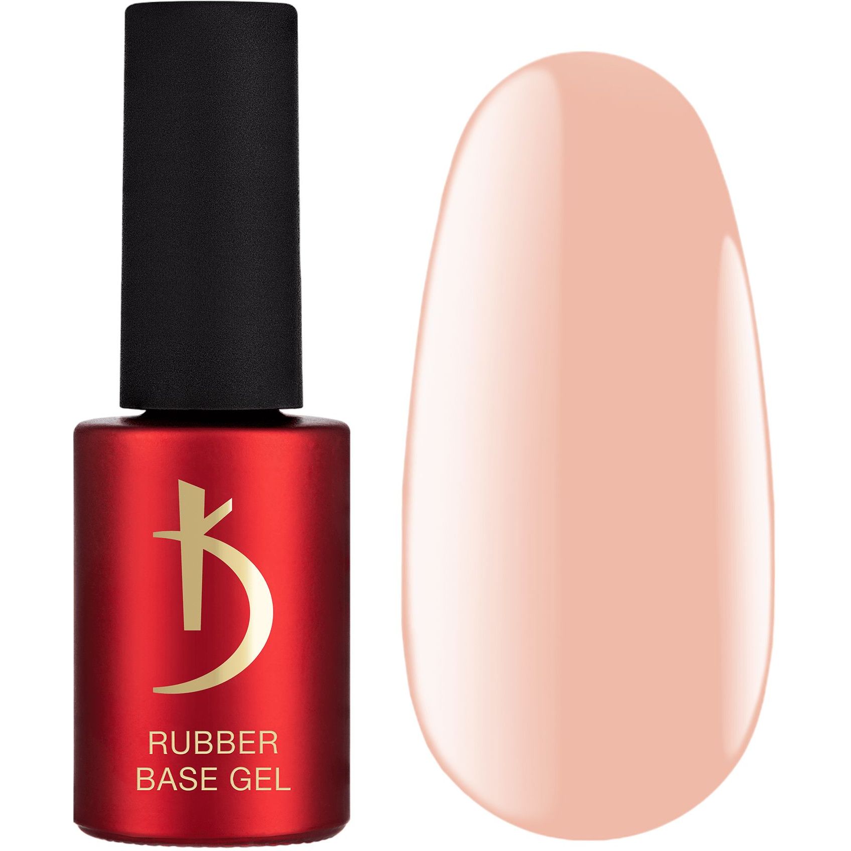 Кольорове базове покриття для гель-лаку Kodi Color Rubber Base Gel Peach 7 мл - фото 1