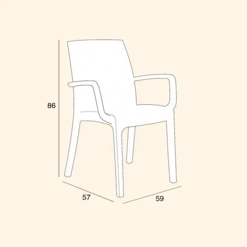 Стул Bica Verona armchair серый (9193.4) - фото 4