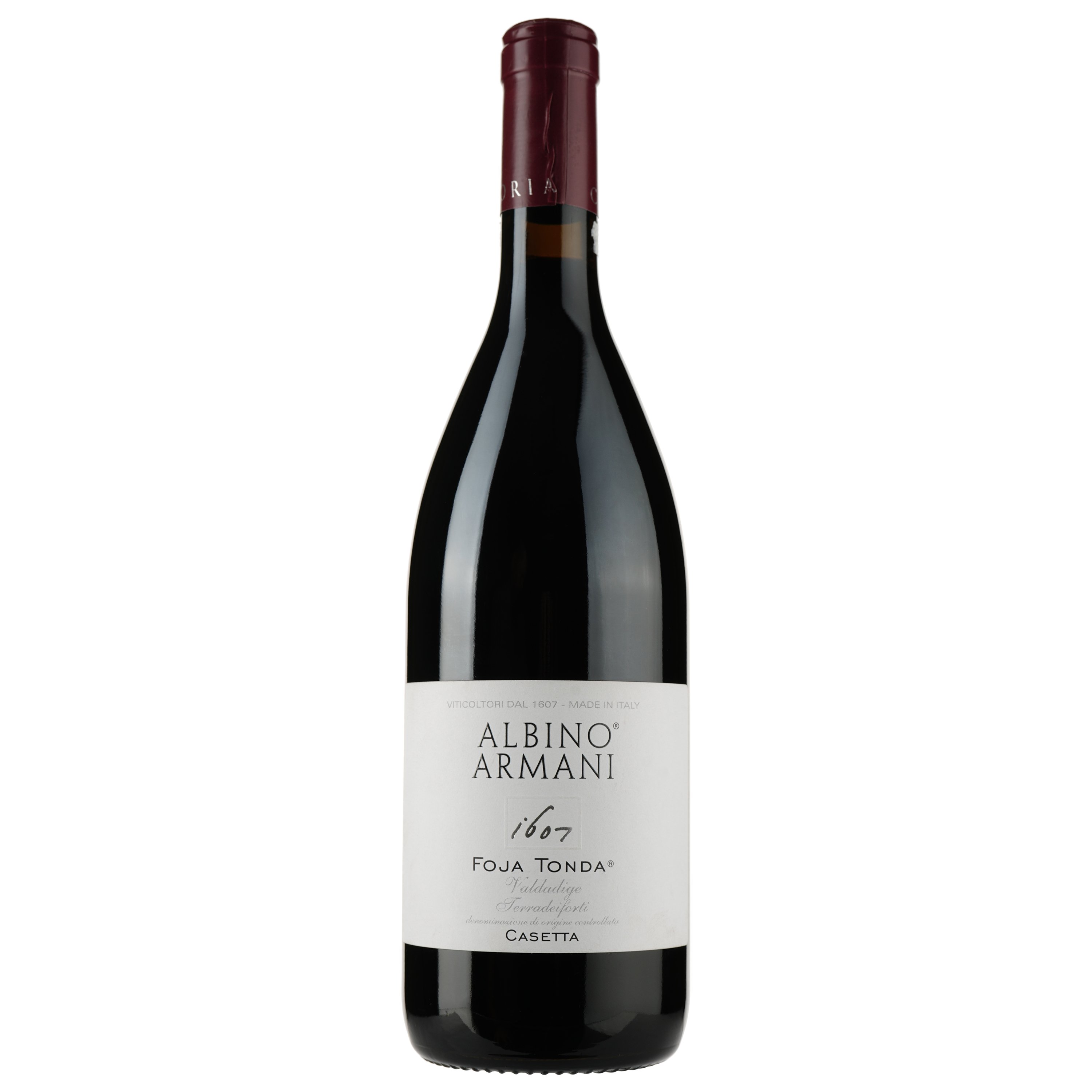 Вино Albino Armani Foja Tonda Casetta Valdedige Terradeiforti DOC, червоне, сухе, 13%, 0, 75 л - фото 1