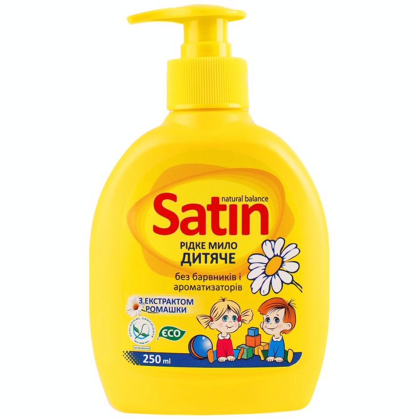 Гель-мыло для детей Satin Natural Balance с экстрактом ромашки, 250 мл - фото 1