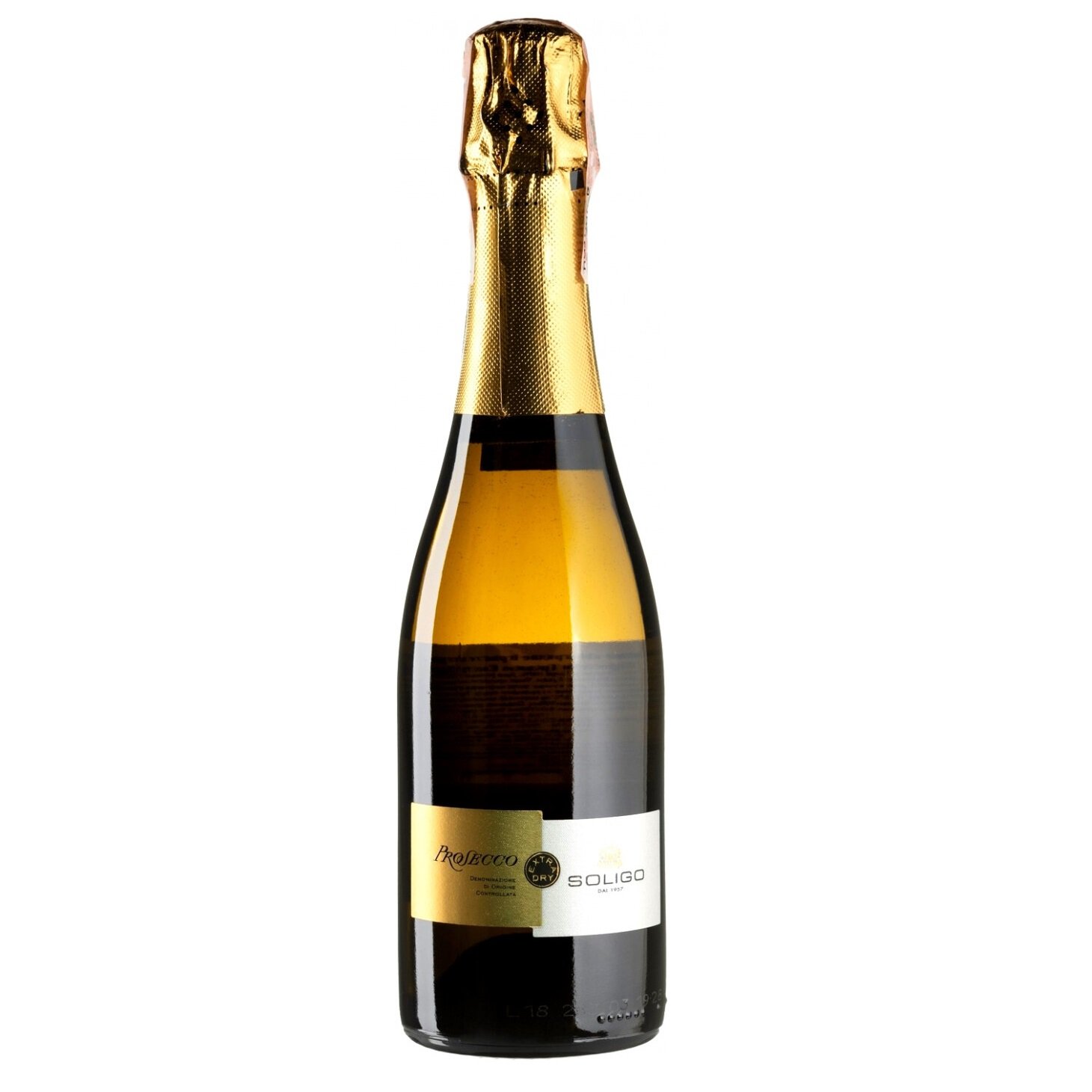 Вино ігристе Soligo Prosecco Treviso Extra Dry, біле, екстра-сухе, 11%, 0,375 л (40327) - фото 1