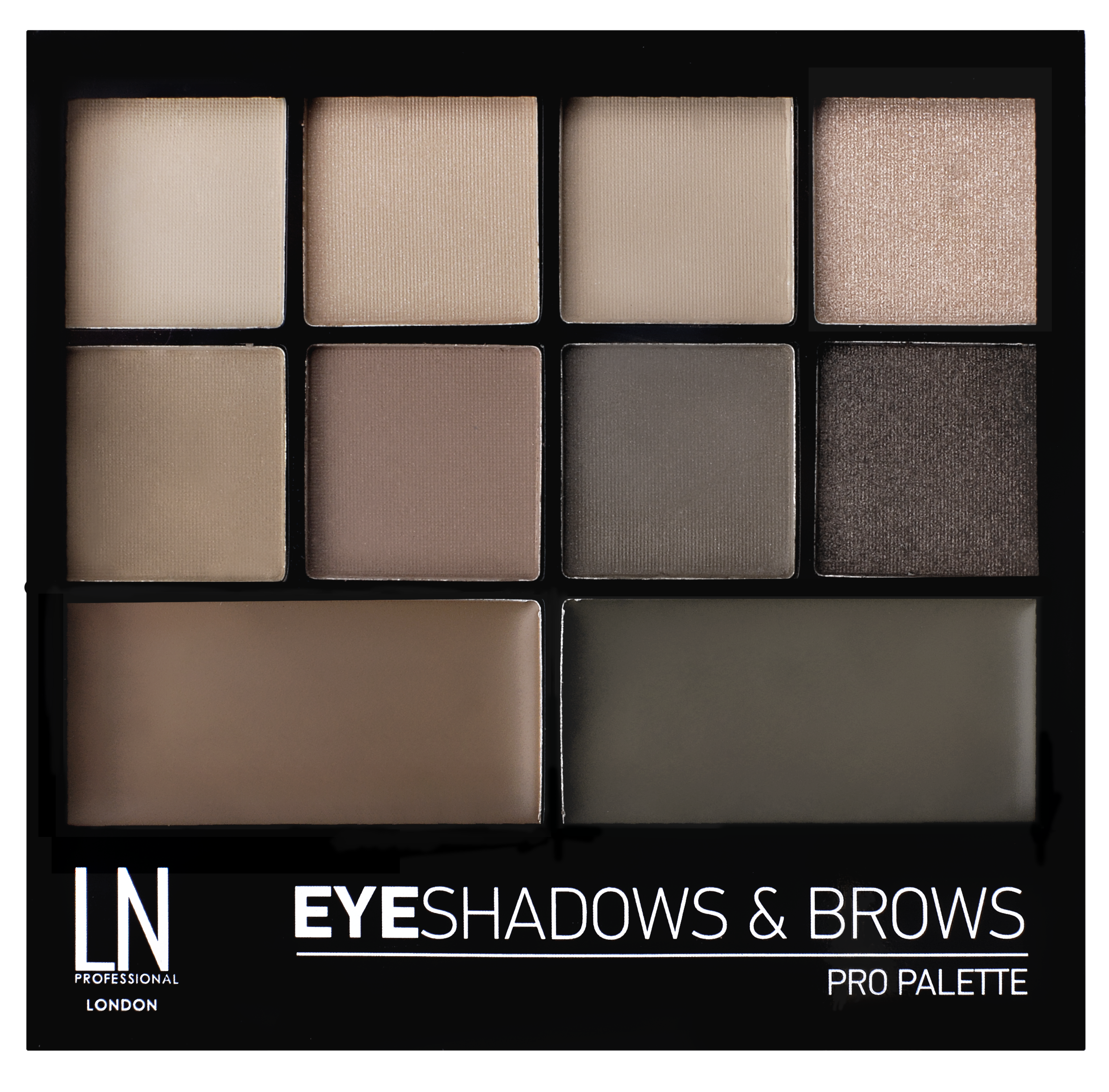 Палетка для макіяжу очей LN Professional Eyeshadows&Brows Pro Palette Kit, відтінок 02, 12 г - фото 1