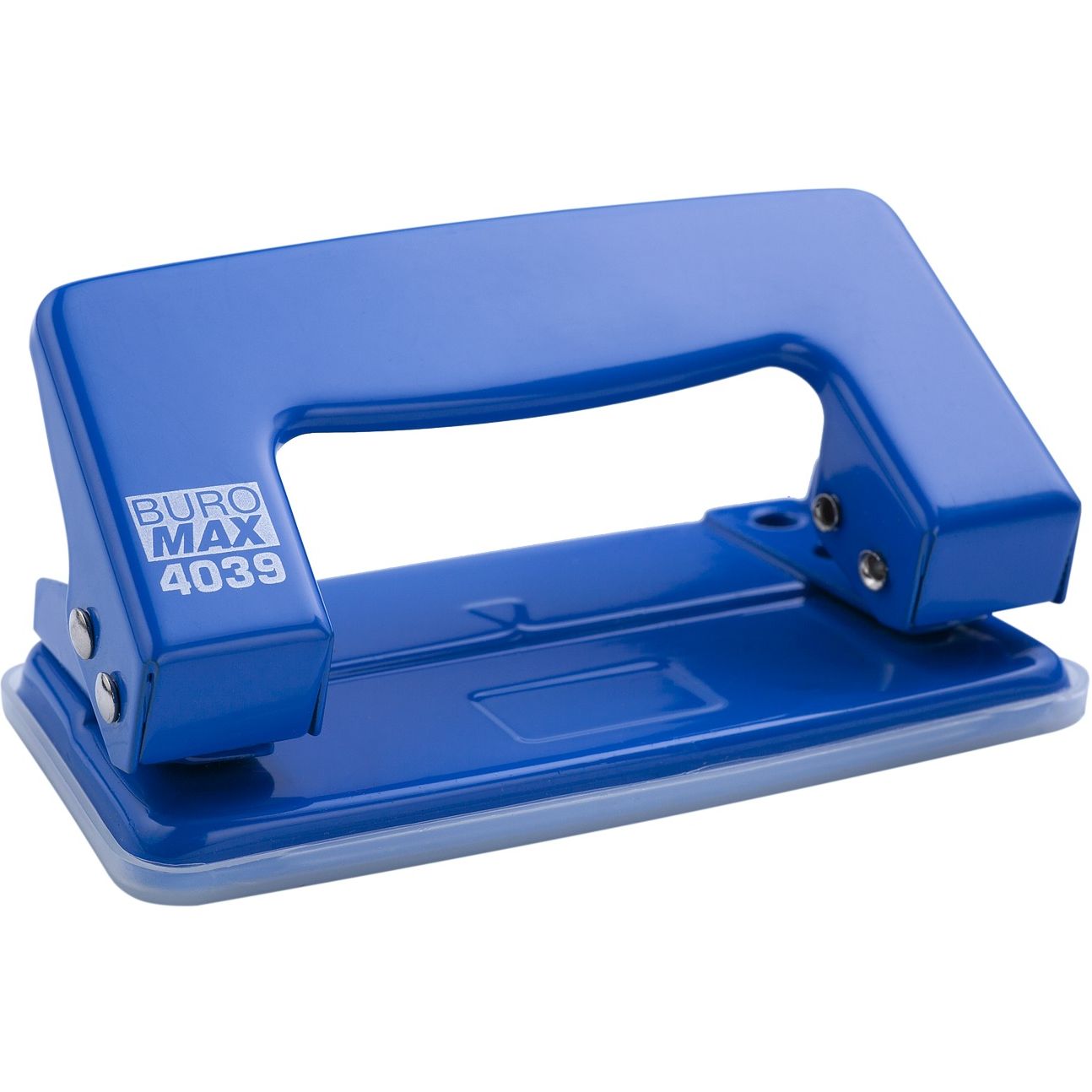 Діркопробивач Buromax Jobmax металевий до 10 аркушів синій (BM.4039-02) - фото 1