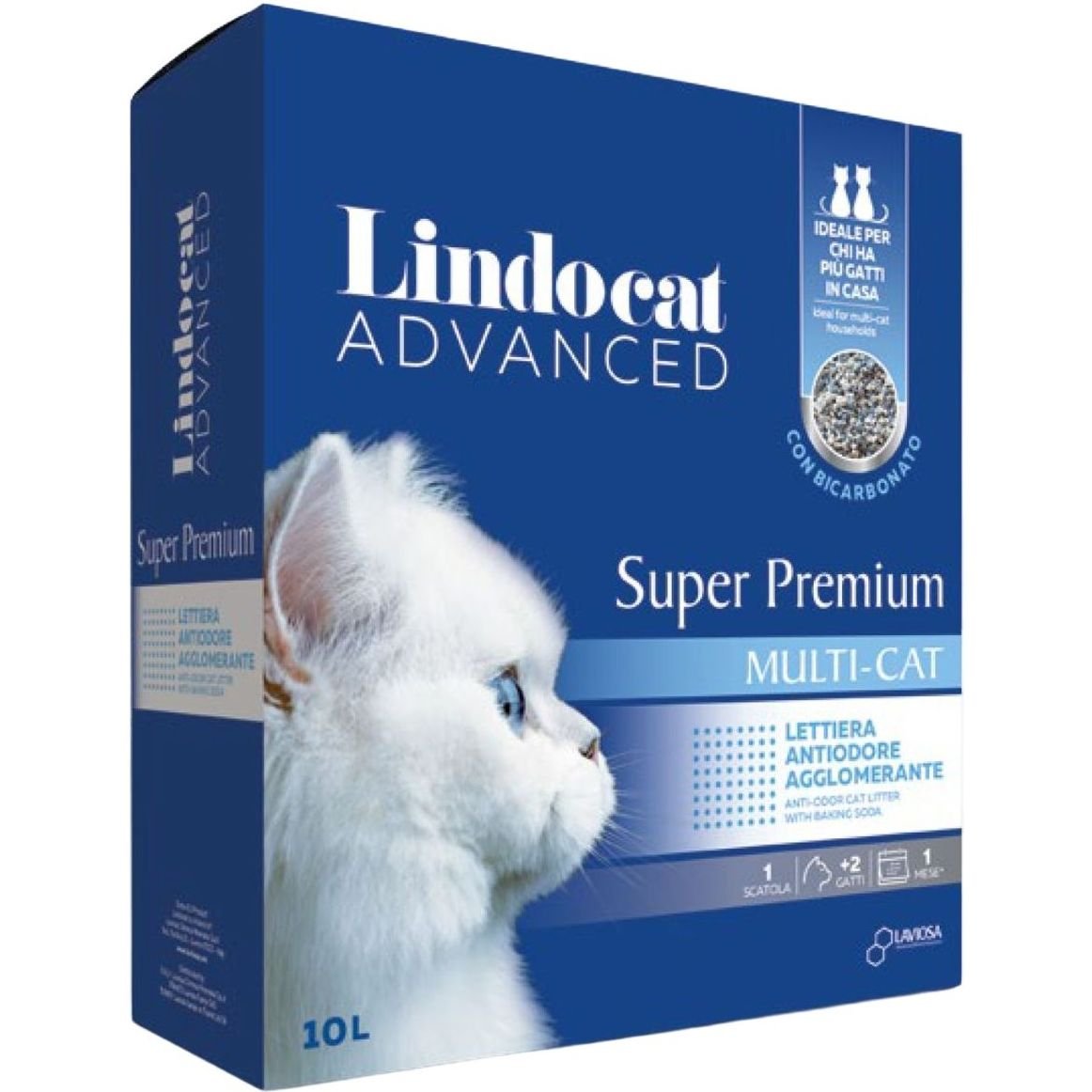 Наповнювач бентонітовий для котячого туалету Lindocat Super Premium Multi-Cat, 10 л - фото 1