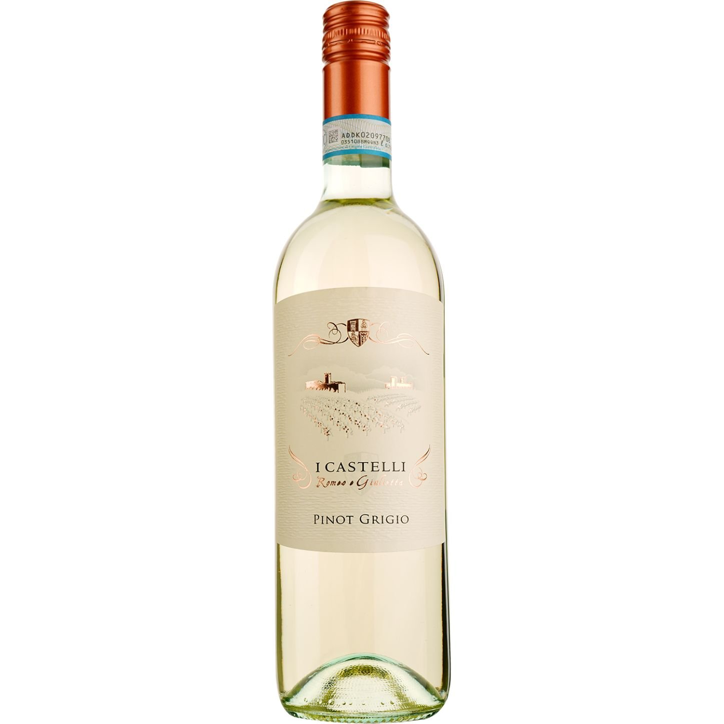 Вино I Castelli Pinot Grigio, белое, сухое, 12%, 0,75 л (522655) - фото 1