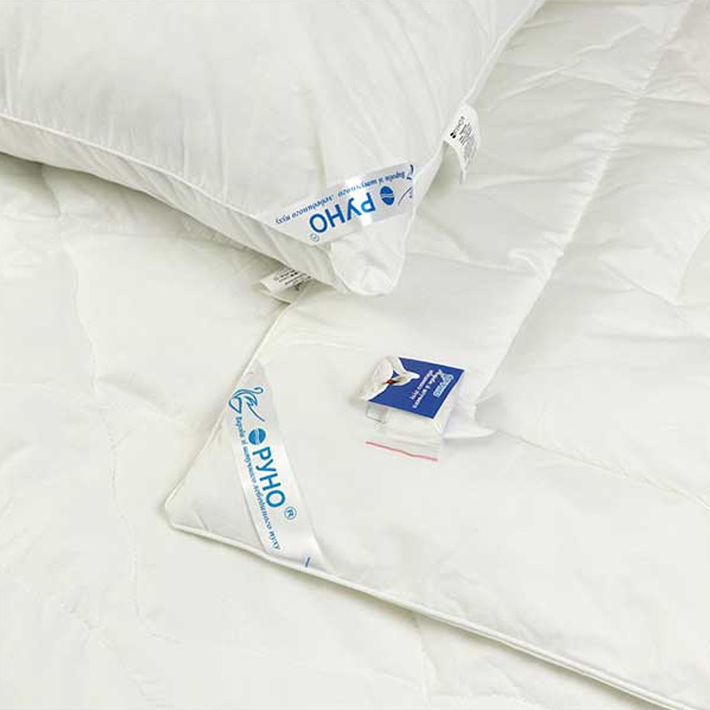Подушка флісова з штучним лебединим пухом, 50х70 см, біла (310.52LPU) - фото 3