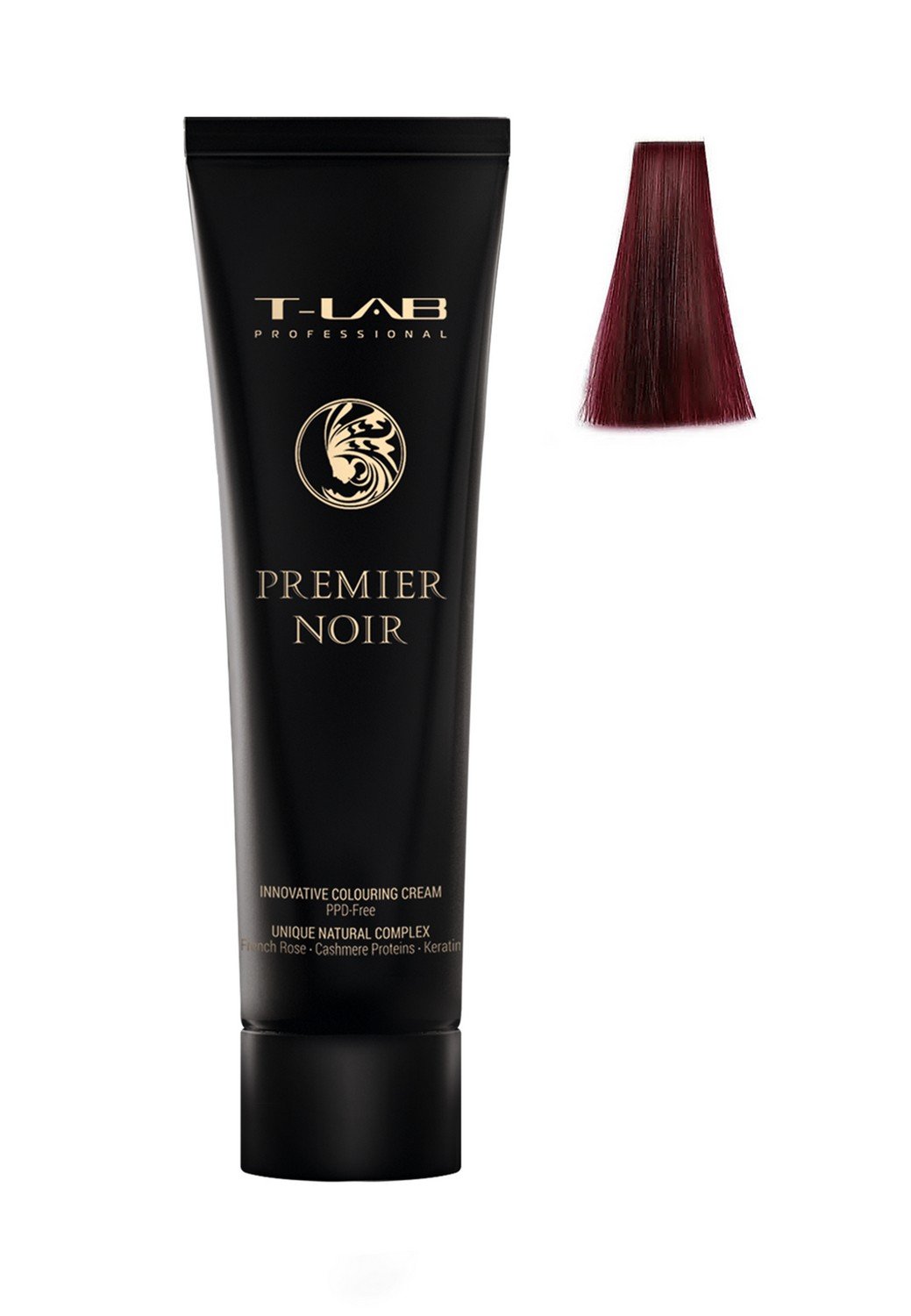 Крем-краска T-LAB Professional Premier Noir colouring cream, оттенок 7.44 (deep copper blonde) - фото 2