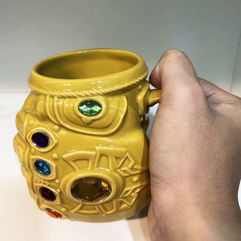 Кружка 3D керамическая Перчатка бесконечности Таноса Infinity Gauntlet Thanos - фото 4