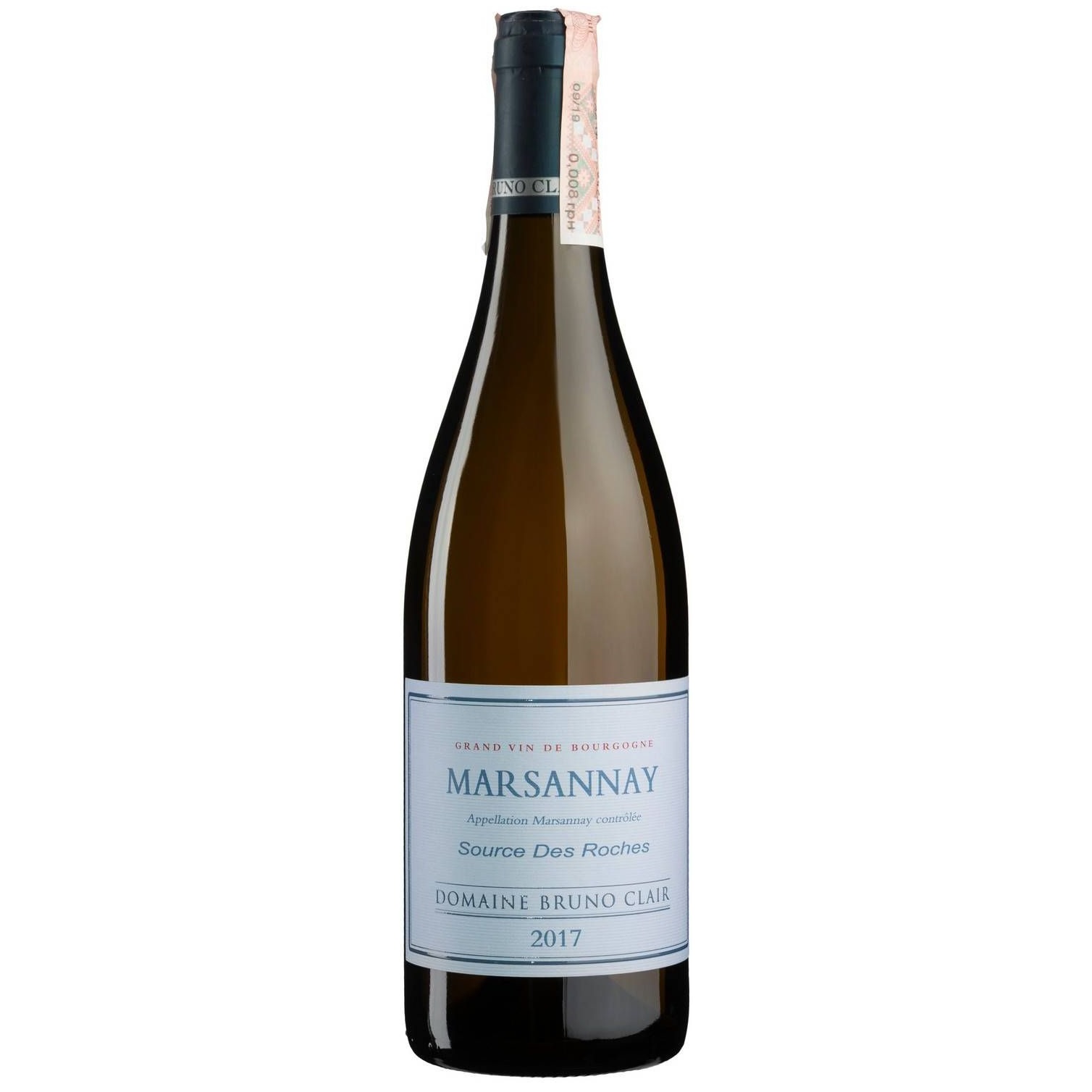 Вино Domaine Bruno Clair Marsannay Blanc Source des Roches 2017, белое, сухое, 0,75 л - фото 1