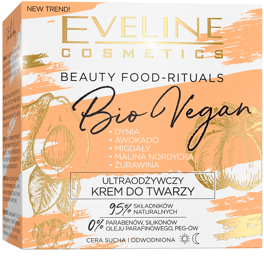 Ультраживильний крем для обличчя Eveline Beauty Food-Rituals Bio Vegan, 50 мл - фото 3