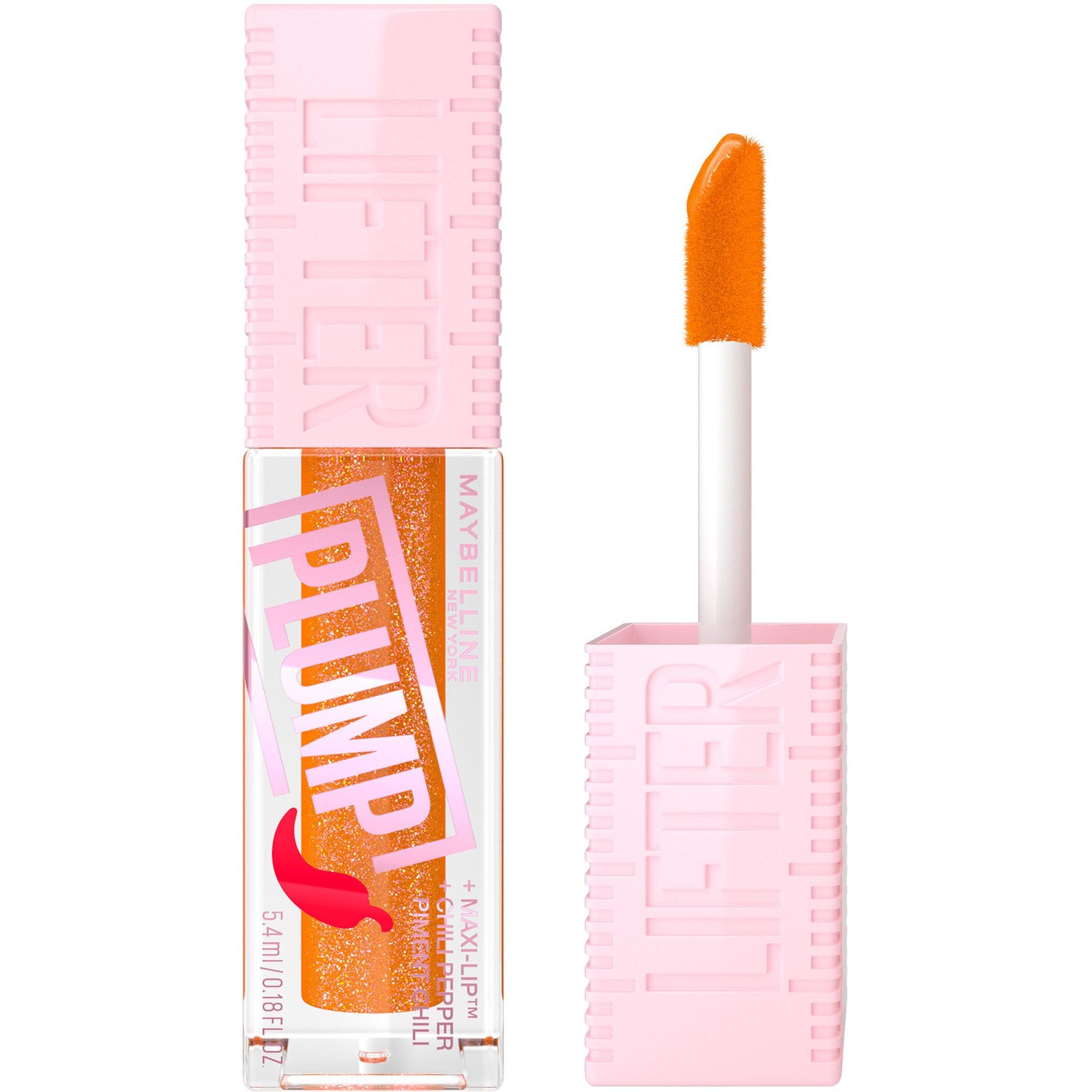 Блеск-плампер для губ Maybelline New York с перцем чили 008 Hot honey 5.4 мл (B3486600) - фото 1
