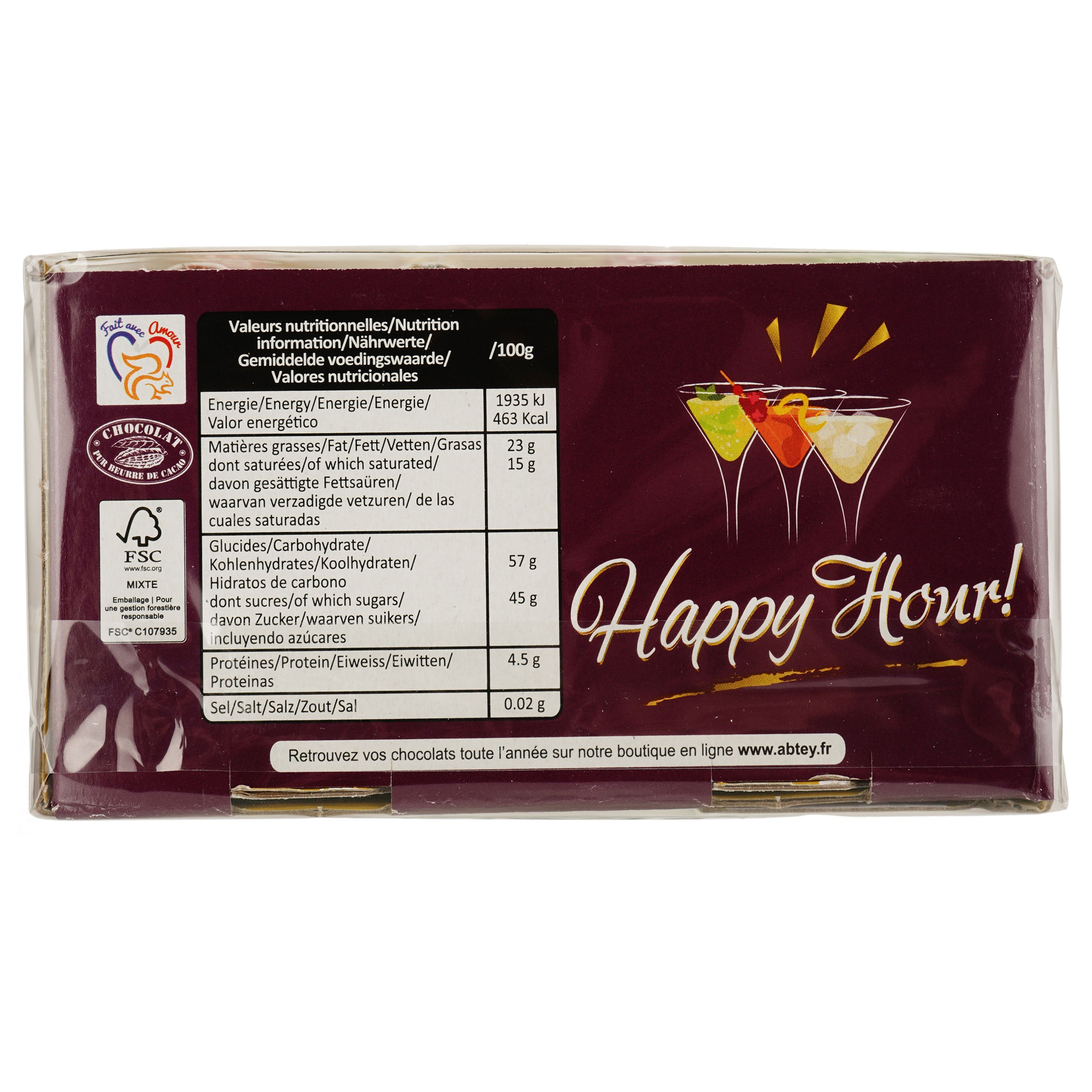 Шоколадні цукерки з алкоголем Abtey Happy Hour, 155 г (693844) - фото 2