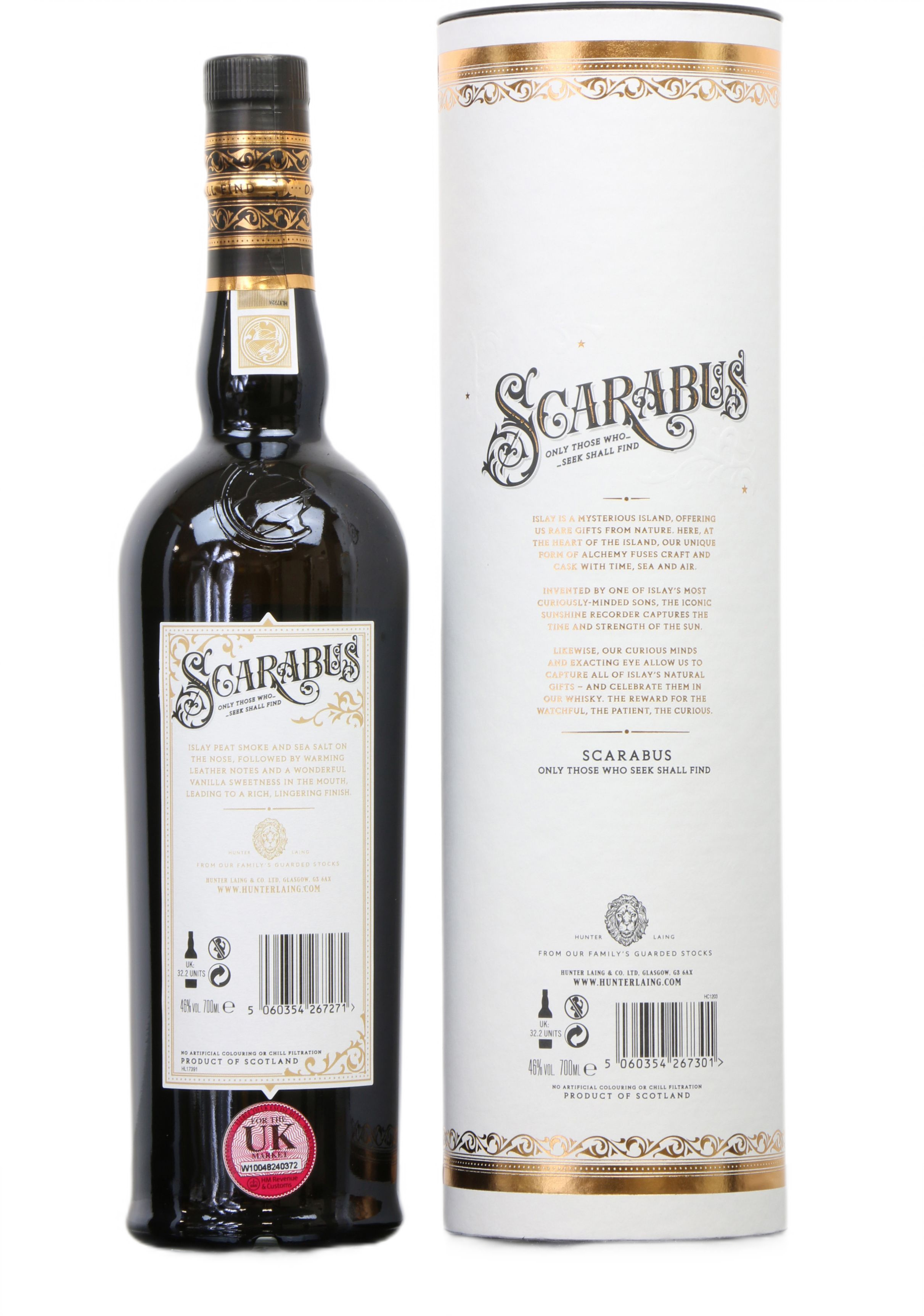 Виски Scarabus Islay Single Malt 46% 0.7 л в подарочной упаковке - фото 2