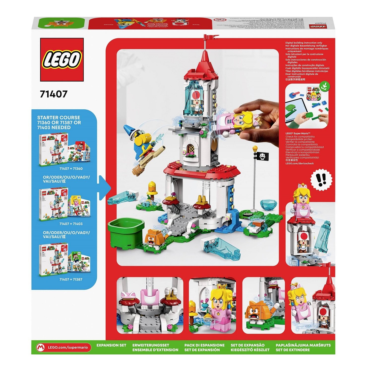 Конструктор LEGO Super Mario Додатковий набір Костюм Піч-кішки та Крижана вежа, 494 деталей (71407) - фото 2