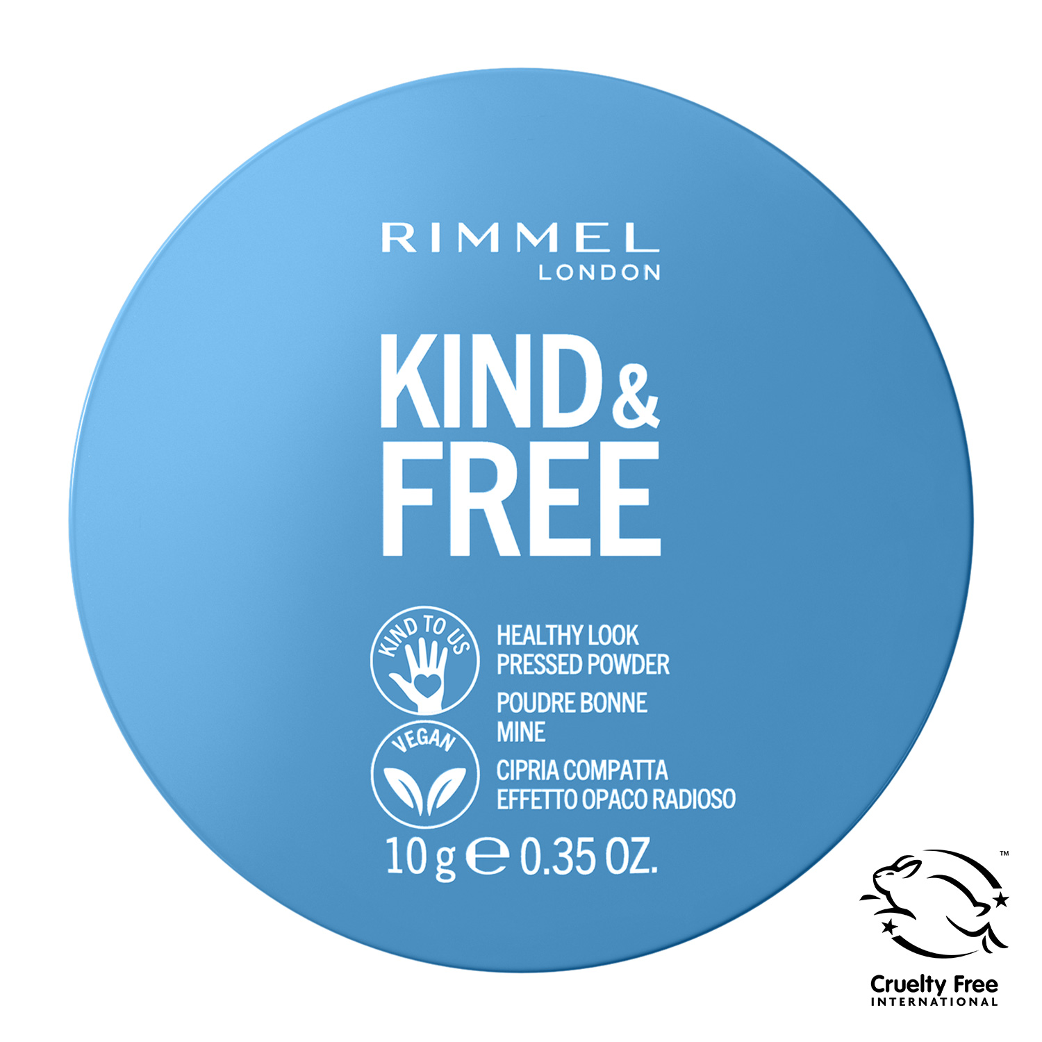 Компактна пудра Rimmel Kind&Free, відтінок 020 (Light), 10 г (8000019891701) - фото 3