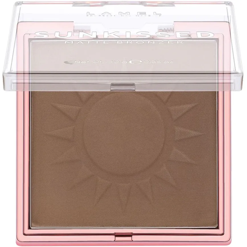 Пудра бронзер для обличчя Lamel Sunkissed Matte Bronzer відтінок 402, 10 г - фото 3