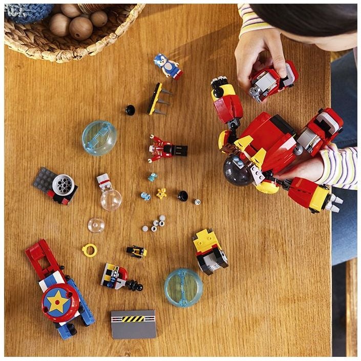 Конструктор LEGO Sonic the Hedgehog Соник проти смертоносного робота-яйця доктора Еггмана, 615 деталей (76993) - фото 4
