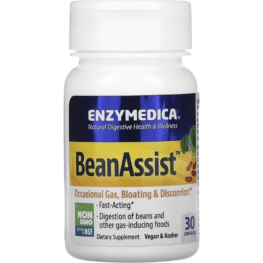 Фермент для перетравлення складних вуглеводів Enzymedica BeanAssist 30 капсул - фото 4