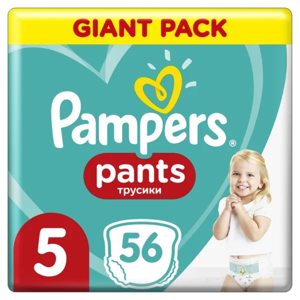 Підгузки-трусики Pampers Pants Junior 5 (12-17 кг), 56 шт. - фото 10