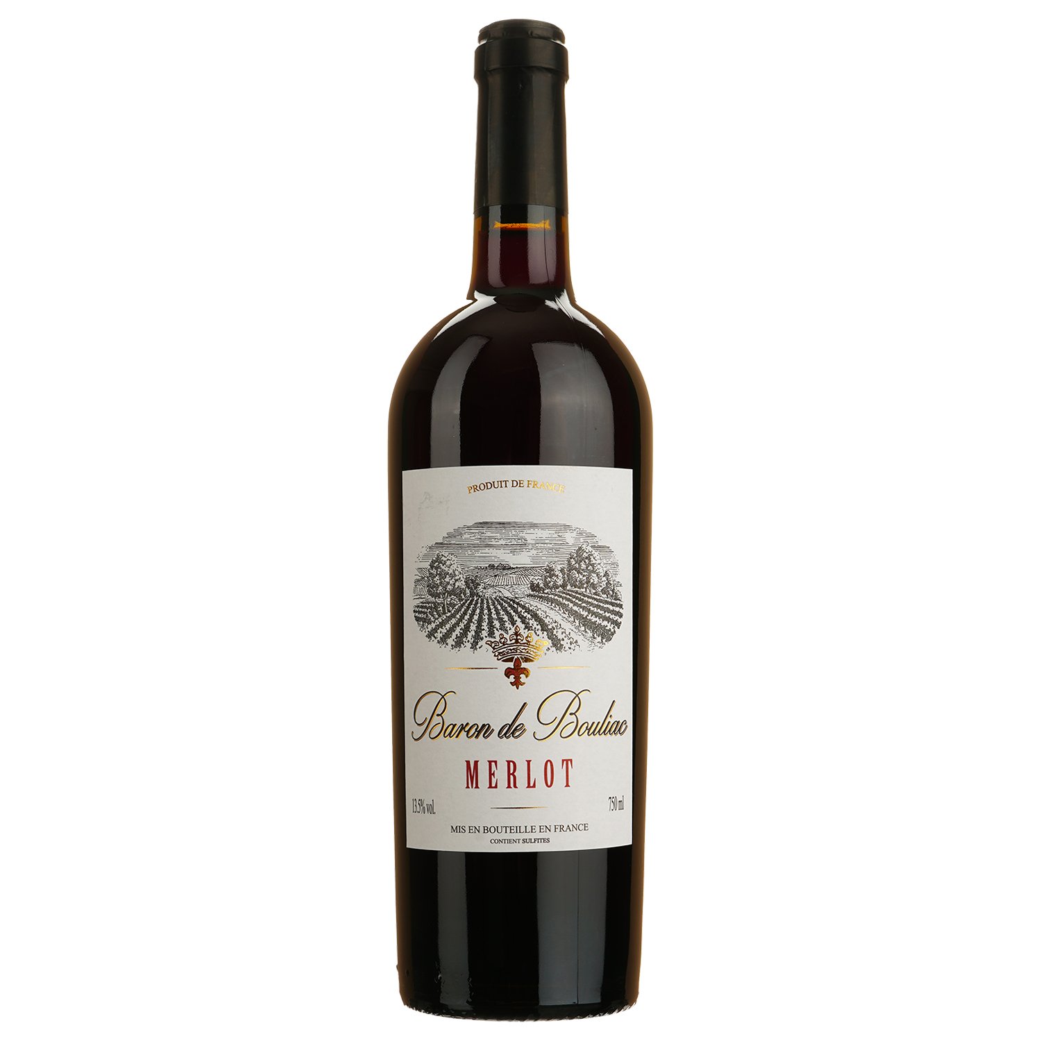 Вино Baron De Bouliac Vin De France, червоне, сухе, 0,75 л - фото 1
