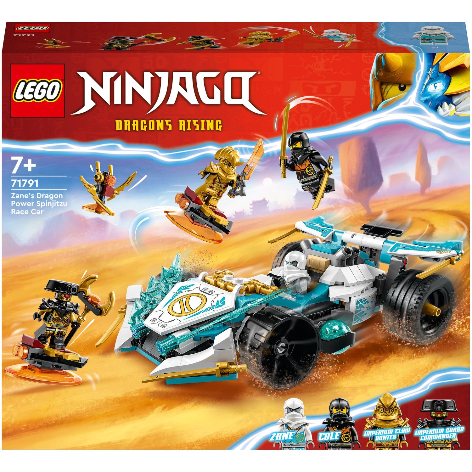Конструктор LEGO Ninjago Суперсила дракона Зейна автомобіль для перегонів спін-джитсу, 307 деталей (71791) - фото 1