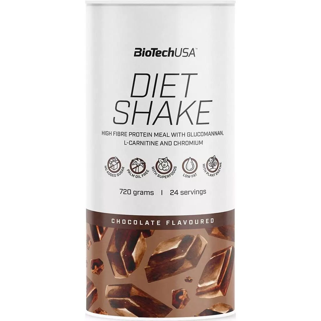 Протеин Biotech Diet Shake Chocolate 720 г - фото 1