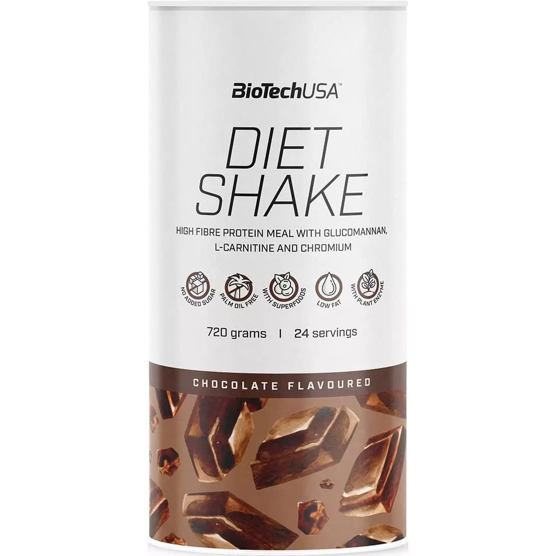 Протеїн BiotechUSA Diet Shake Chocolate 720 г - фото 1