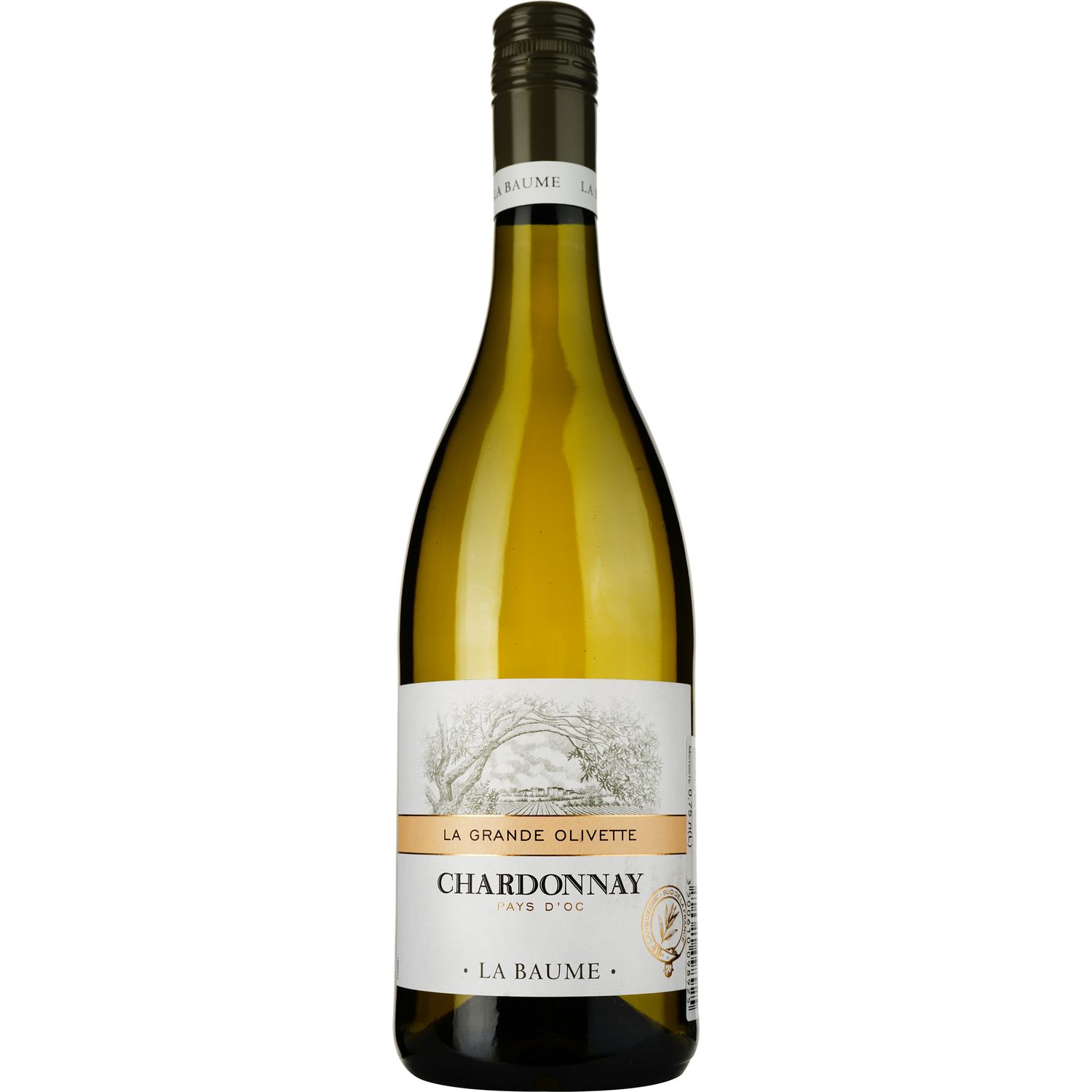 Вино Domaine De La Baume Grande Olivette Charddonnay IGP Pays d'Oc 2022 белое сухое 0.75 л - фото 1