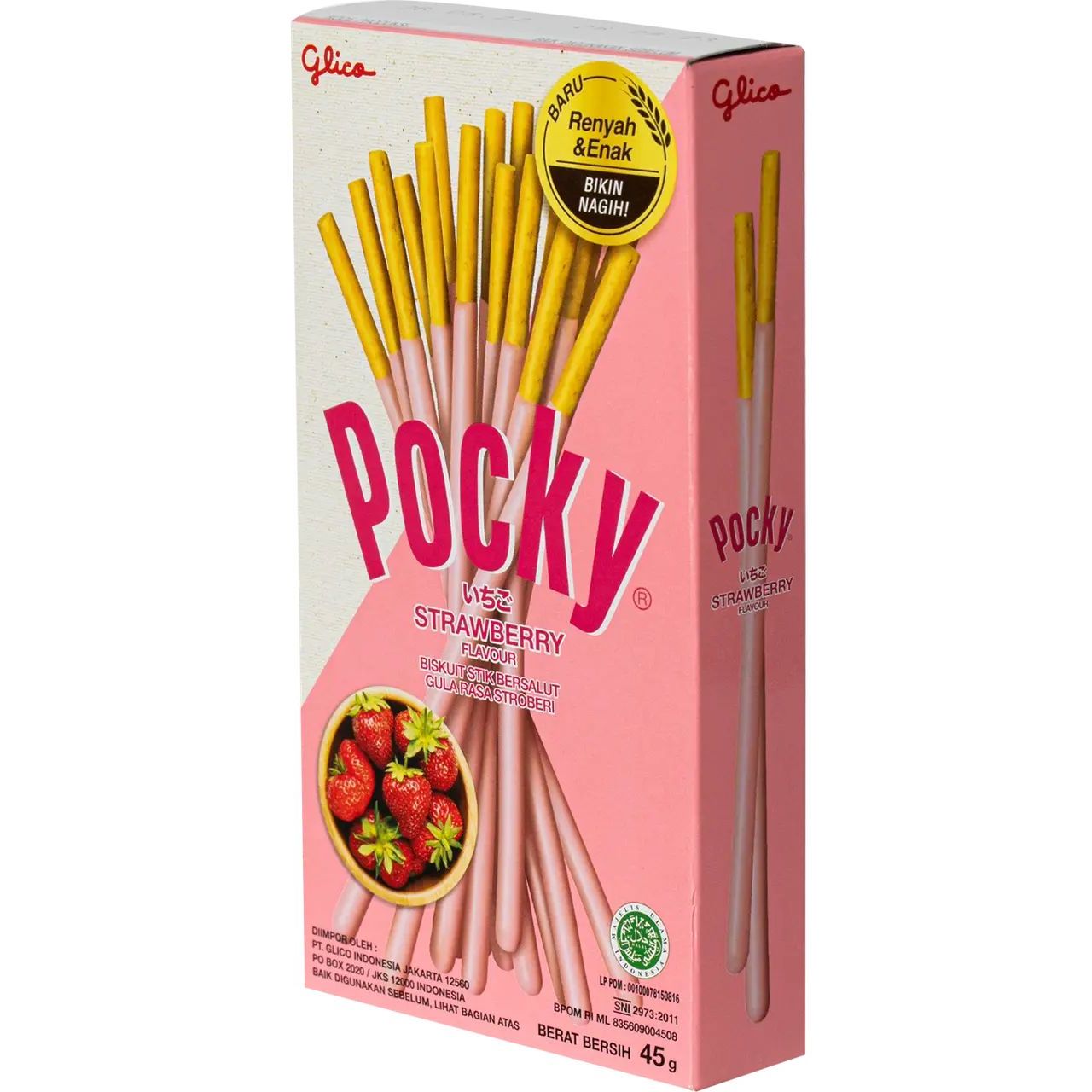 Палички Pocky Strawberry Flavour солодкі 45 г (12694) - фото 2