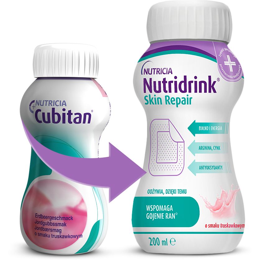 Энтеральное питание Nutricia Nutridrink Skin Repair Strawberry flavour 4 шт. x 200 мл - фото 3