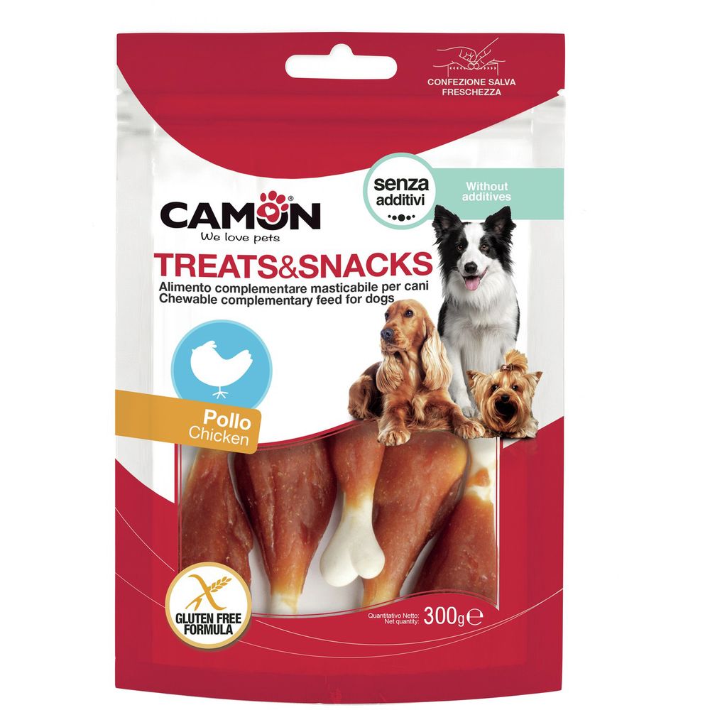 Лакомство для собак Camon Treats & Snacks Куриные ножки, 300 г - фото 1