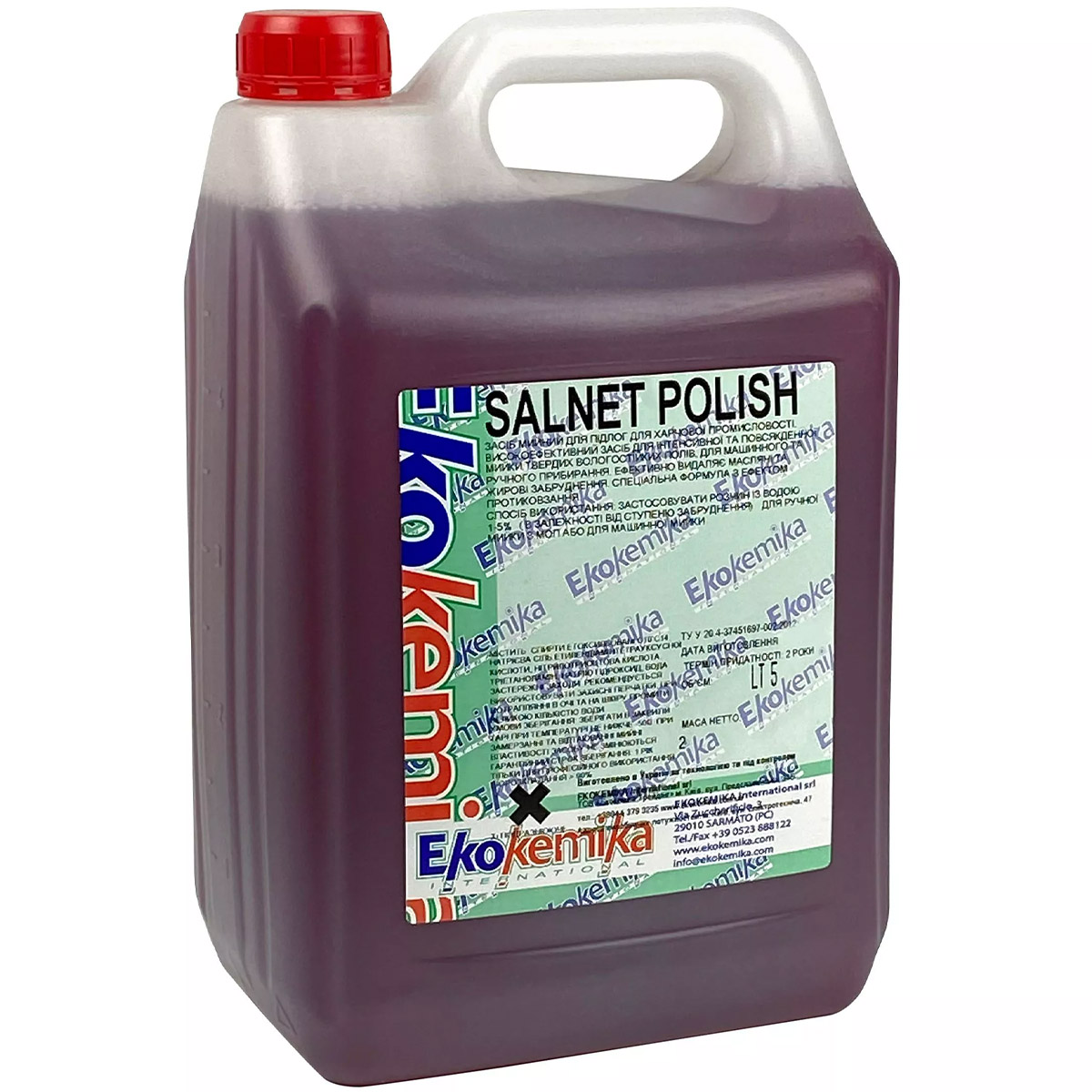 Концентрированное средство Ekokemika Salnet Polish для мытья полов 5 л - фото 1