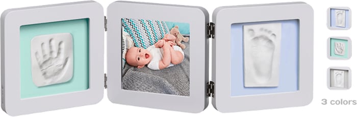 Тройная рамка Baby Art, пастель с многоцветными подложками и отпечатками (3601095300) - фото 2