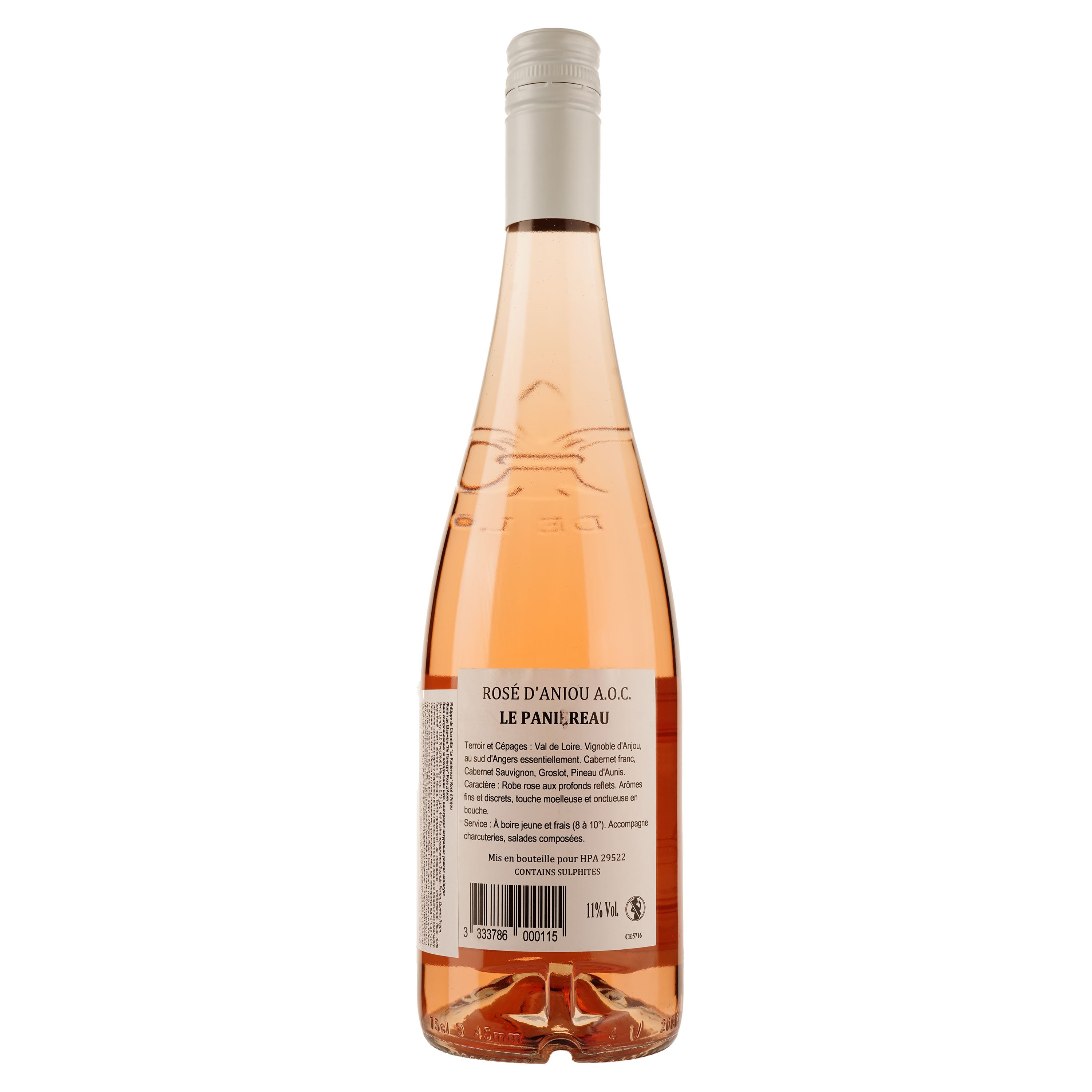 Вино Philippe de Charmille Le Paniereau Rosé d'Anjou, розовое, полусладкое, 11%, 0,75 л - фото 2