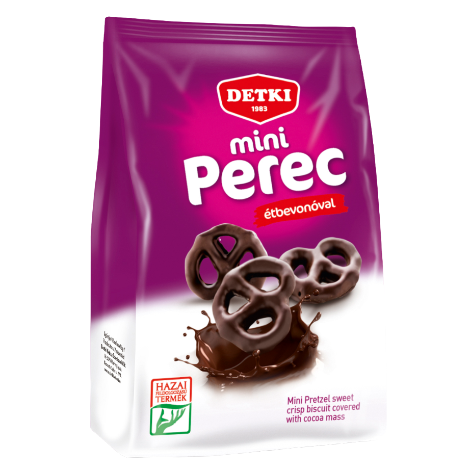 Печиво Detki Mini Pretze Крендель какао 160 г - фото 1