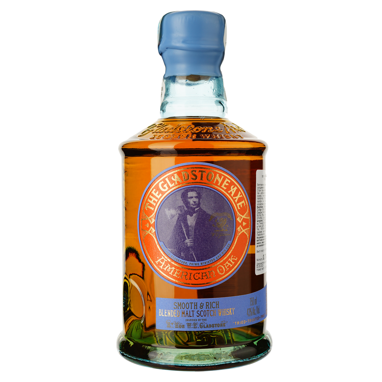 Віскі The Gladstone Axe American Oak Blended Malt Scotch Whisky 43% 0.75 л - фото 1