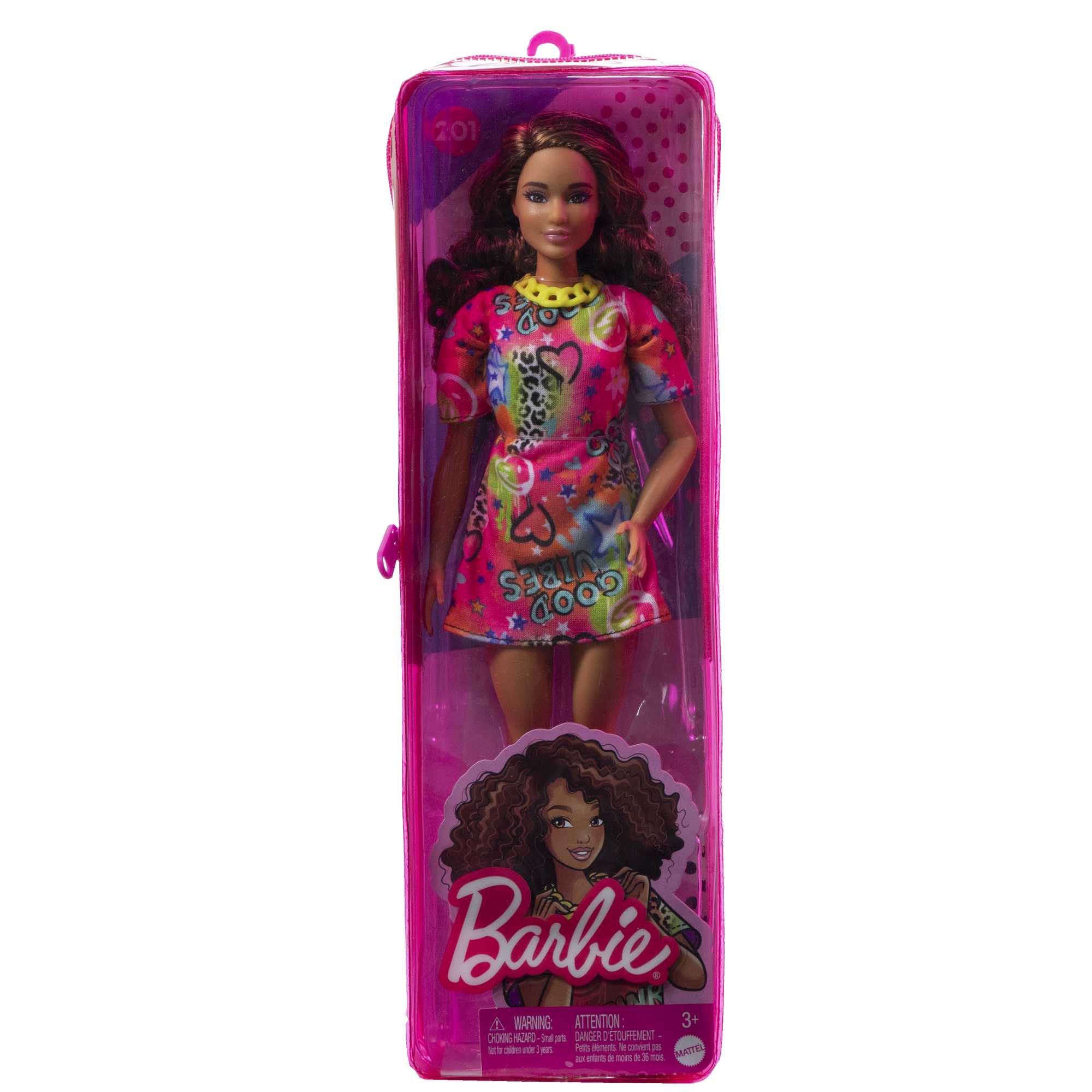 Кукла Barbie Модница в ярком платье-футболке (HJT00) - фото 6