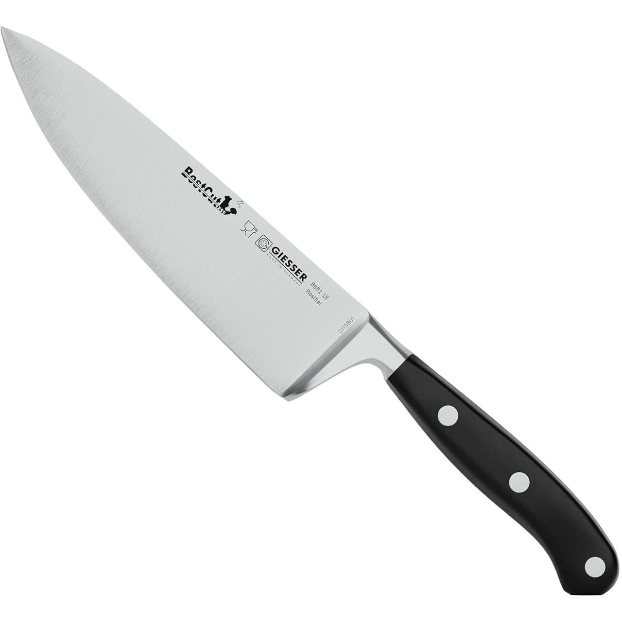 Кухонный шеф-нож Giesser 180 мм Черный 000266574 - фото 1