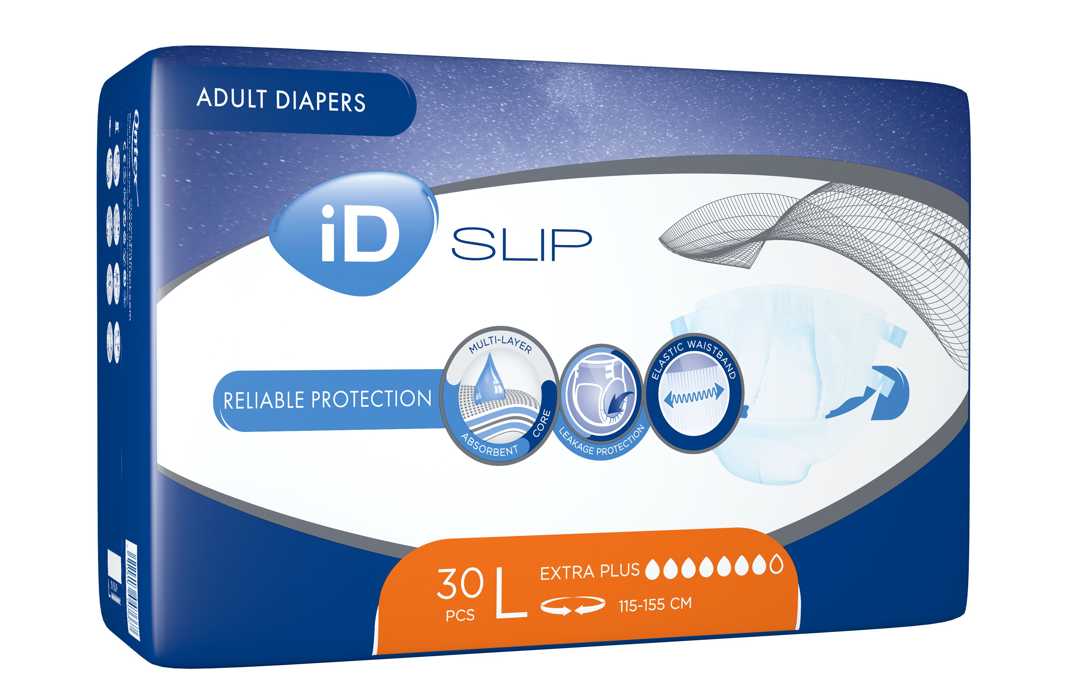 Подгузники для взрослых iD SLIP Extra Plus Large, 30 шт. - фото 2