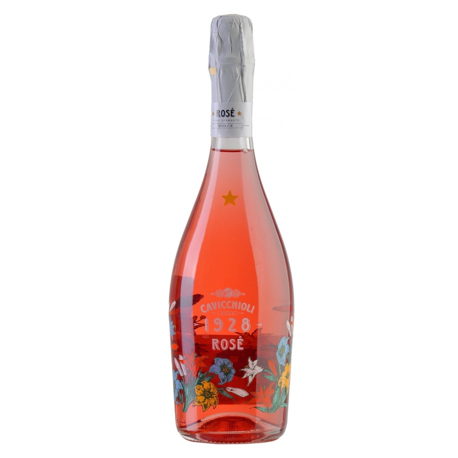 Игристое вино Cavicchioli Spumante Rose Fantasy Line, розовое, полусладкое, 9,5%, 0,75 л - фото 1